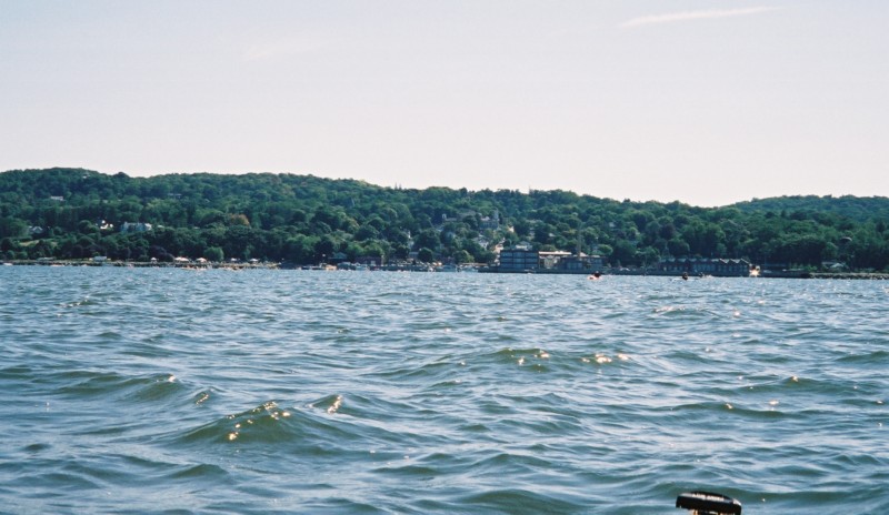 The western bank of the Hudson River near Piermont
